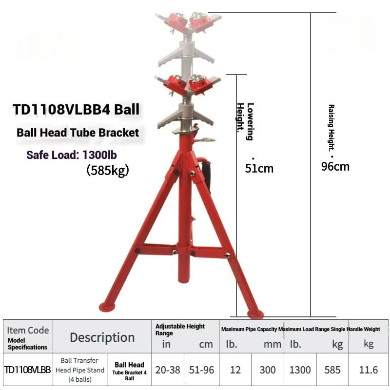 Metal V-head pipe support bracket for securing steel pipe
