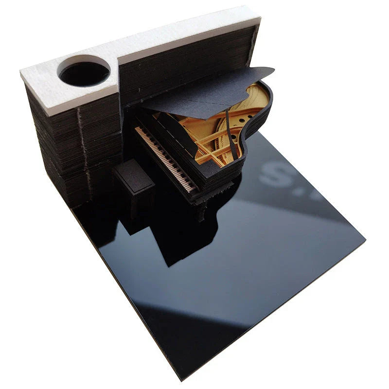 Enchanting 3D paper carving calendar notepad with intricate designs and practical features for everyday use