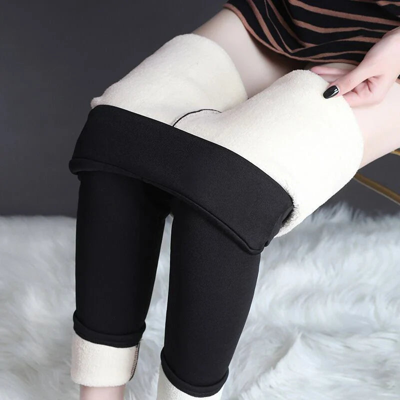 Cozy stretch leggings in a variety of stylish colors, featuring a warm, high-quality fabric blend and a flattering, high-stretch design.
