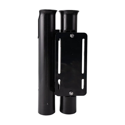 Motorcycle fishing rod rack with carbon material and double-layer plastic fishing rod frame
