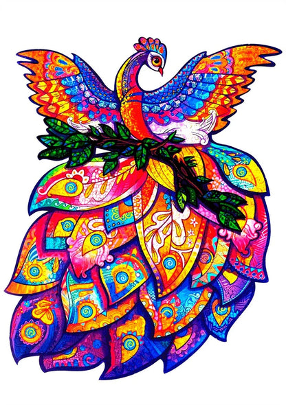 Colourful animal-shaped wooden jigsaw puzzles for children