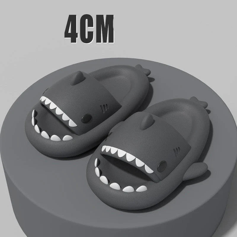 Cozy shark-themed slippers made of premium EVA material for indoor and outdoor wear