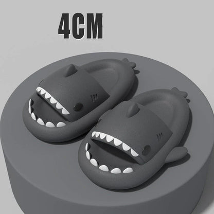 Cozy shark-themed slippers made of premium EVA material for indoor and outdoor wear