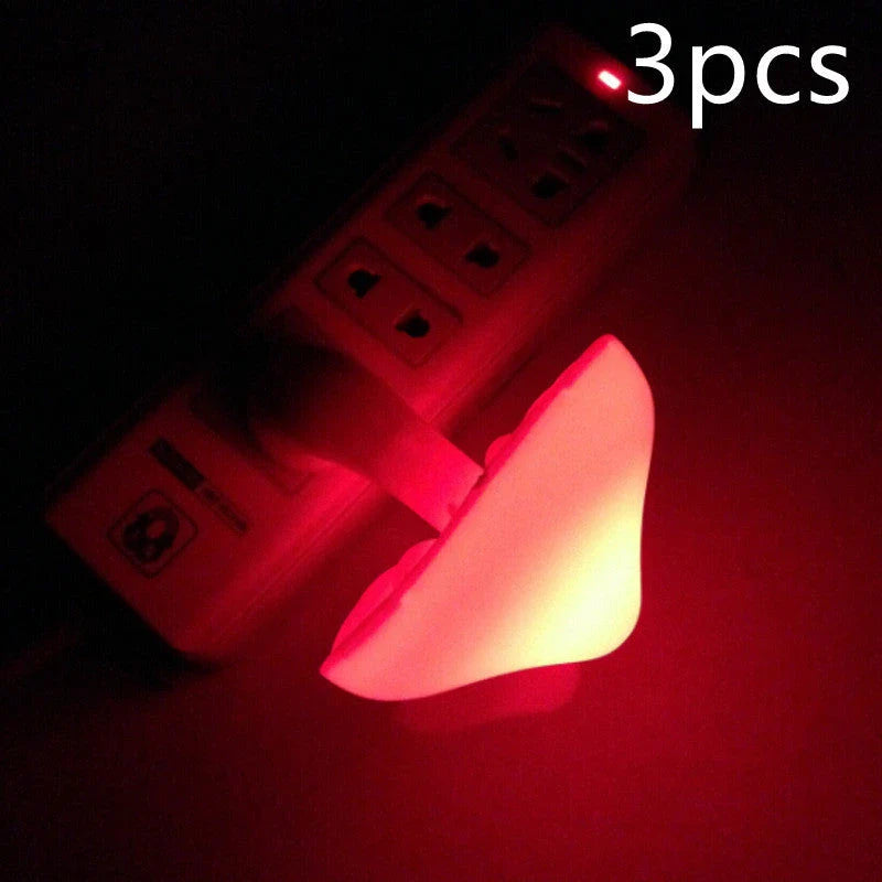 Dimmable mushroom-shaped LED night light with sensor - provides warm white glow for bedroom, nursery, and home decor