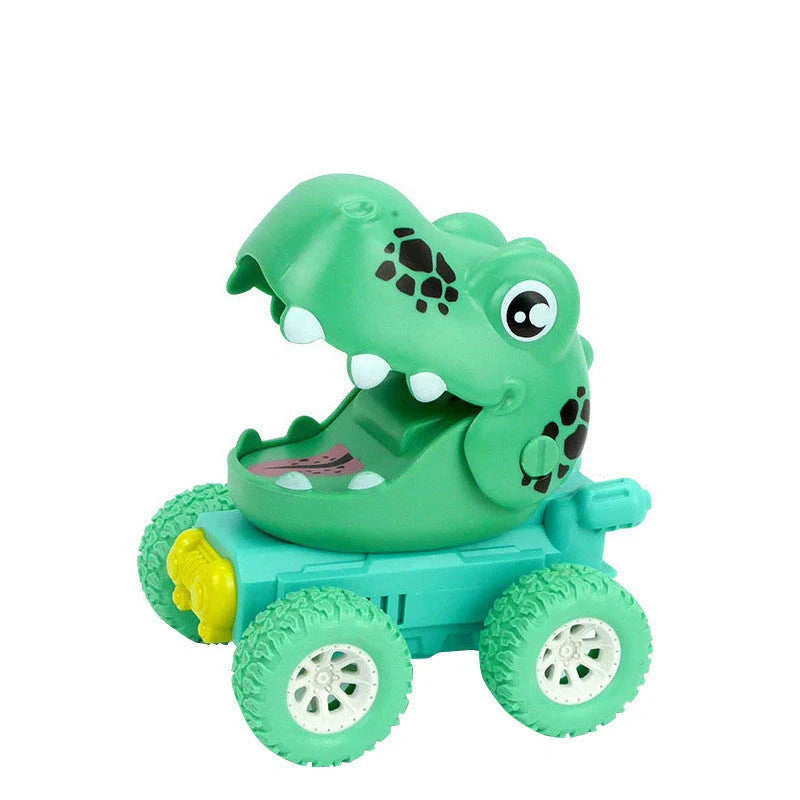 Dinosaur Push Car Sliding Animal Toy Car in various designs including dinosaurs, owls, and snails