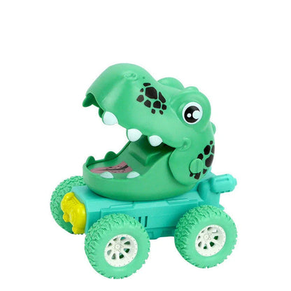 Dinosaur Push Car Sliding Animal Toy Car in various designs including dinosaurs, owls, and snails