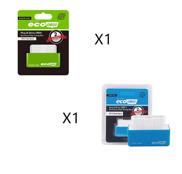Fuel-Saving OBD2 Tuner for Gasoline Vehicles - Plug-and-Play Design, Intelligent Self-Adjusting Technology, Up to 15% Fuel Savings