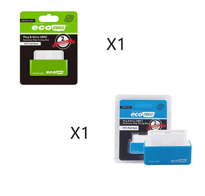 Fuel-Saving OBD2 Tuner for Gasoline Vehicles - Plug-and-Play Design, Intelligent Self-Adjusting Technology, Up to 15% Fuel Savings