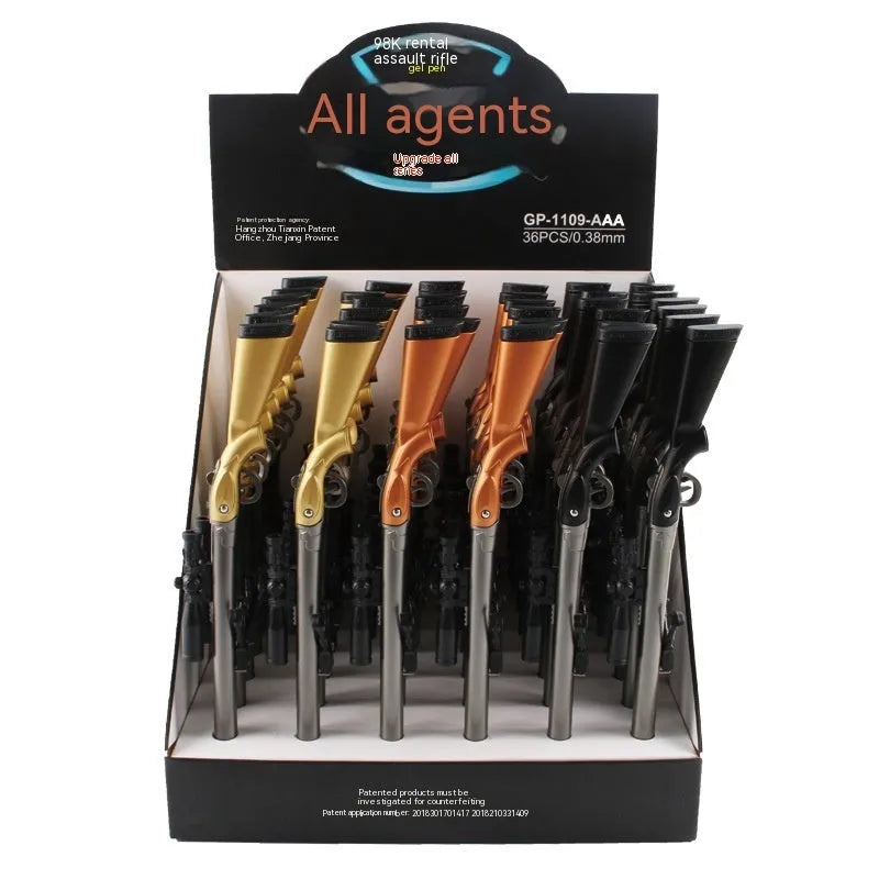 Eating Chicken 98K sniper rifle design gel pen with 0.5mm tip and plastic construction