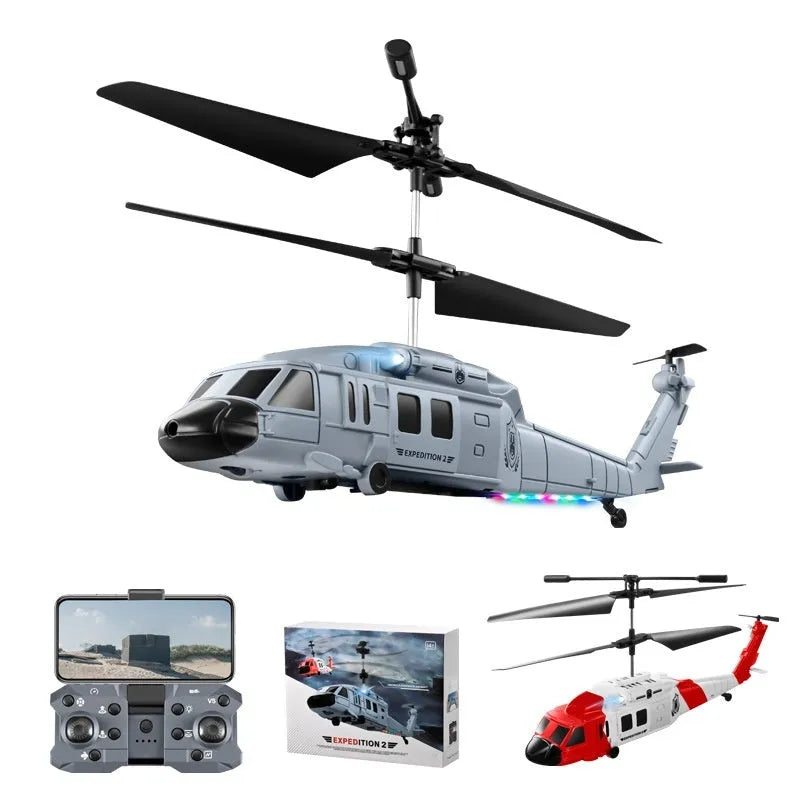 HD aerial photography drone with obstacle avoidance, plastic body under 30cm, grey or red, 1-3 battery versions
