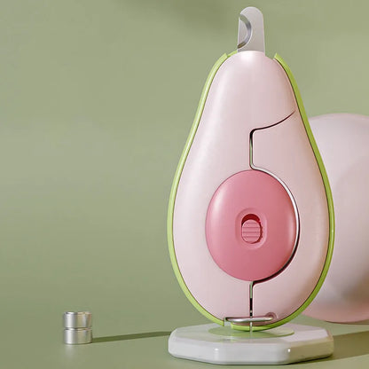 Professional LED pet nail clipper for small dogs and cats in green, pink, and white colours.