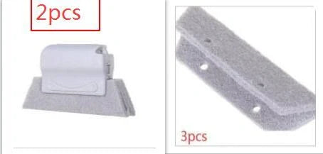 Creative Window Groove Cleaning Gap Brush Slot Cleaner with PP handle in beige, light grey, and blue
