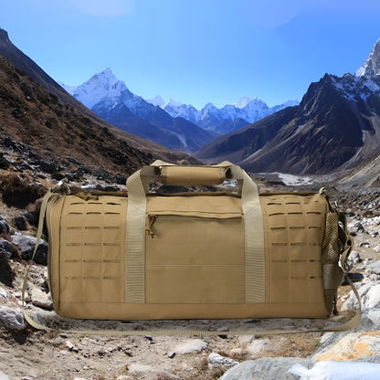 Men's Army Green waterproof Oxford cloth sports travel handbag with air pillow shoulder strap