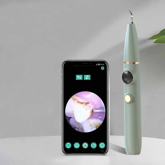 Advanced Ultrasound Dental Cleaner with HD Visual - Powerful Plaque and Tartar Removal Tool