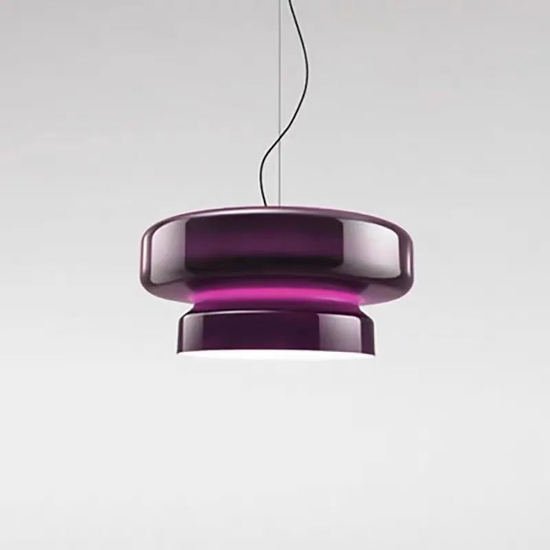 Modern glass chandelier ceiling light with 36cm dimensions in four colour options