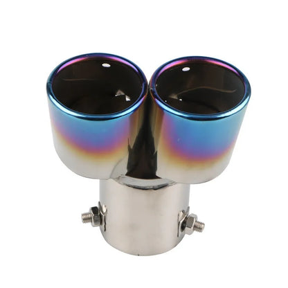 Universal stainless steel exhaust pipe tip extension for car customisation