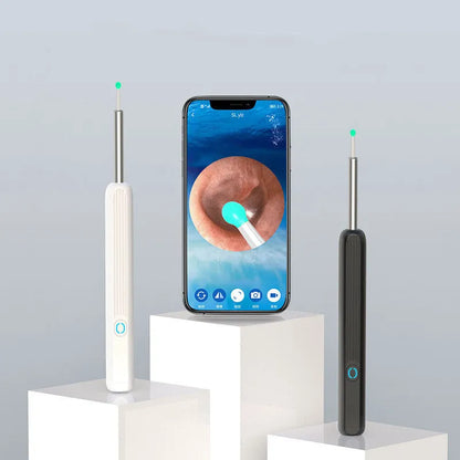 NE3 wireless otoscope ear cleaning kit with camera, LED light, and spoon heads