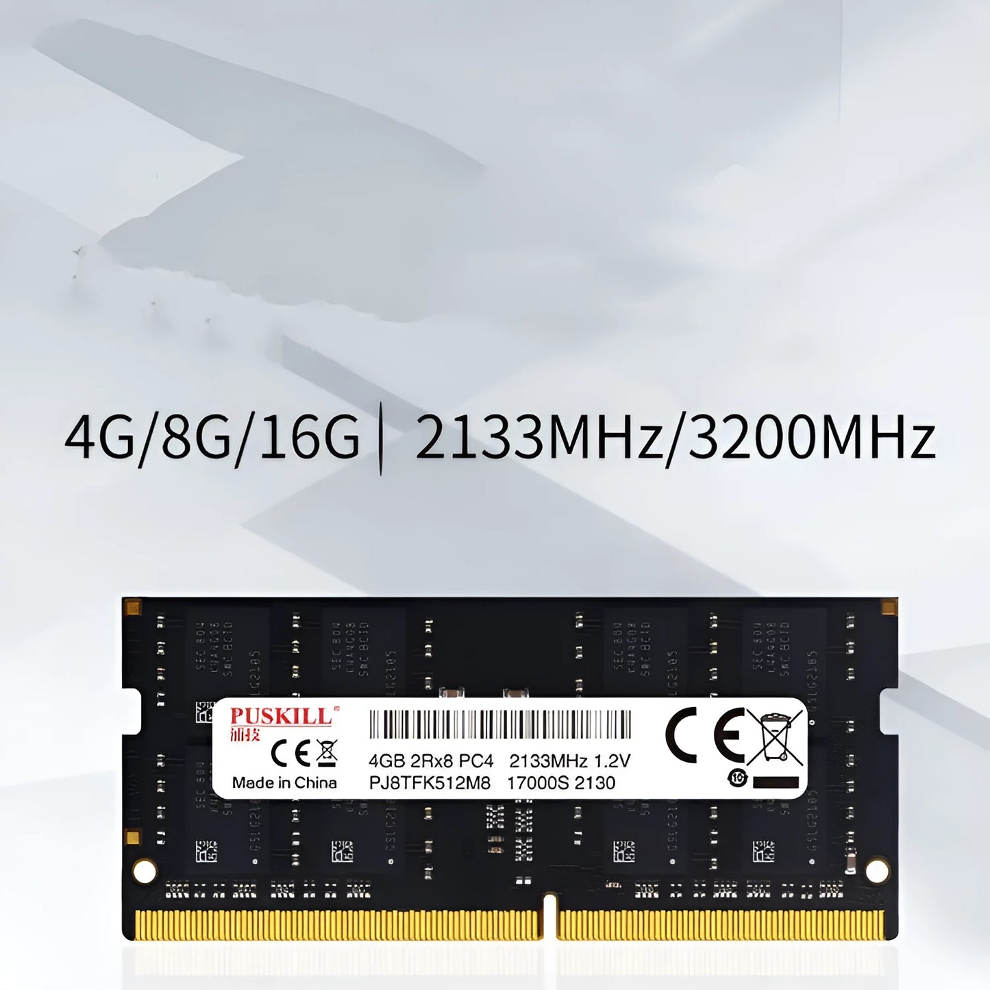 DDR4 laptop memory module with 16GB capacity and 2666MHz speed for notebook upgrades