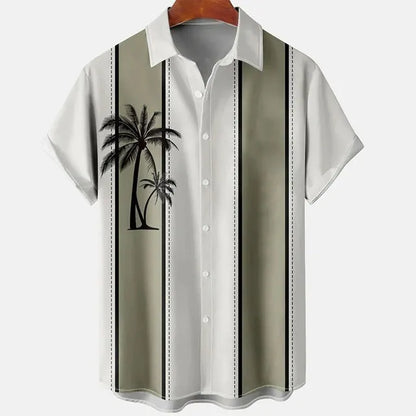 Men's slim fit short sleeve shirt with 3D floral pattern in multiple colour options