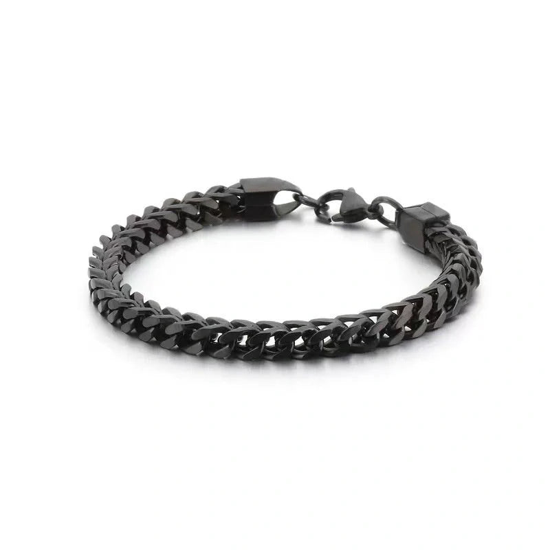 18K gold plated titanium steel hemp flower bracelet for men and women