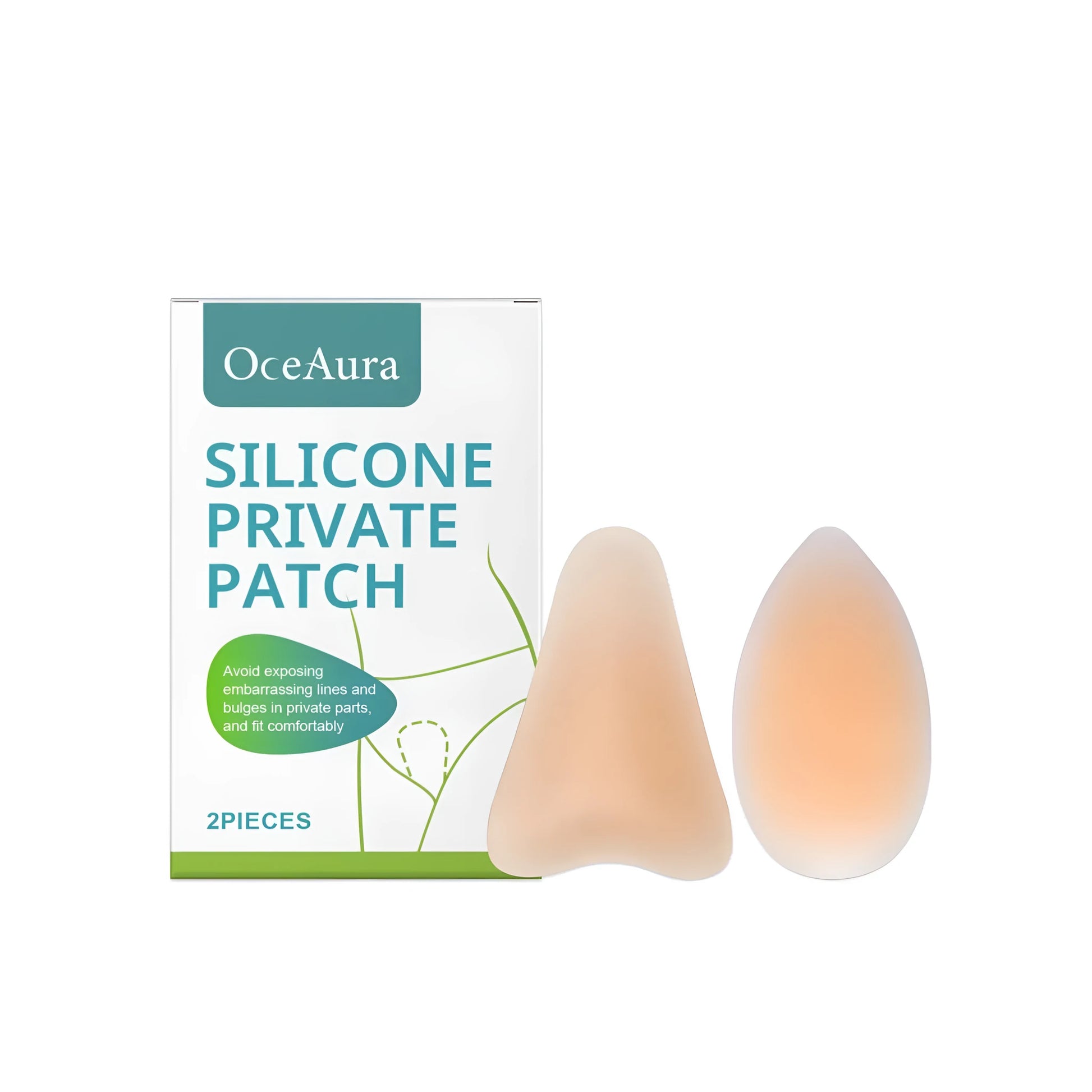 Silicone privacy invisible sticker set showing Droplet and Y-shape designs