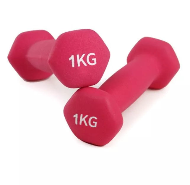 Yiling Hexagonal Household Dumbbells in various colours and weights