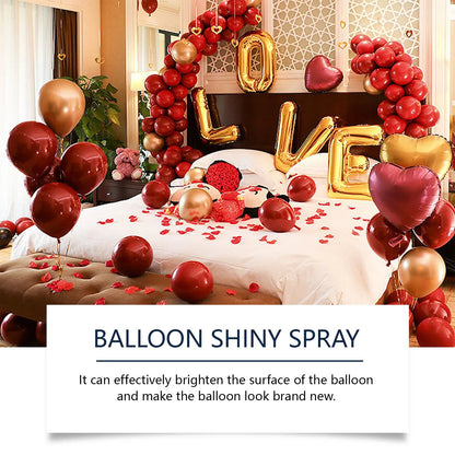 60ml rubber balloon shiny spray bottle for lasting non-oxidation gloss texture and party atmosphere