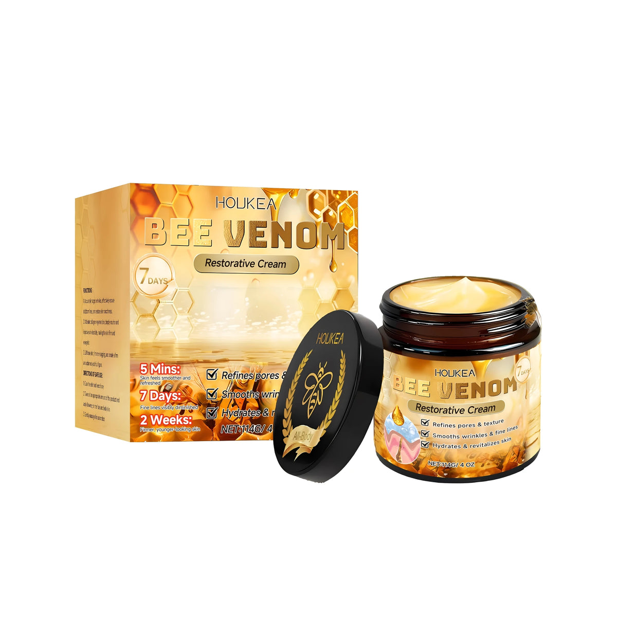 Multi Effect Care Cream jar, 114g moisturiser with hyaluronic acid and vitamin E