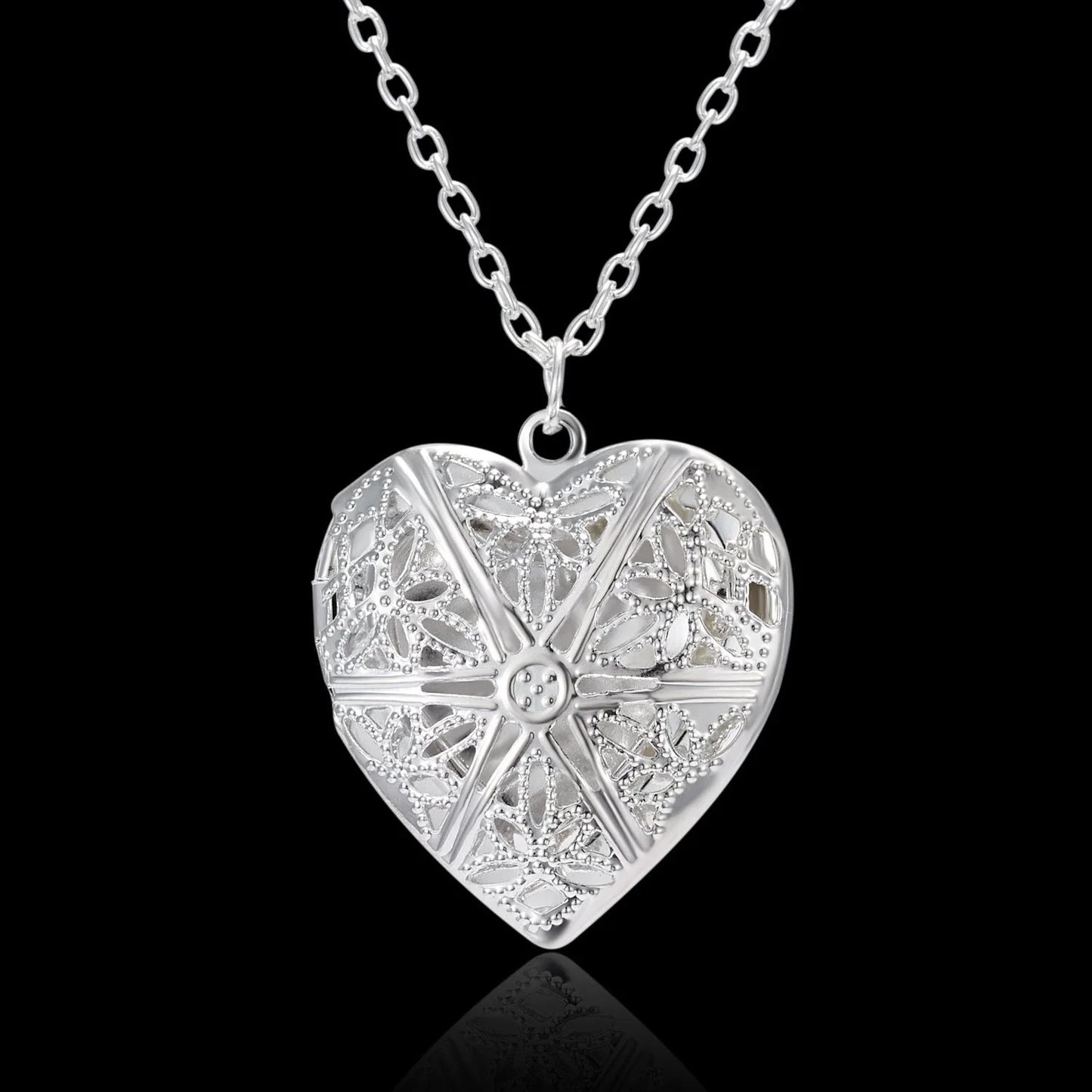 Personalized Heart-Shaped Photo Frame Necklace with various color options, showcasing the unique design and ability to display a cherished photo
