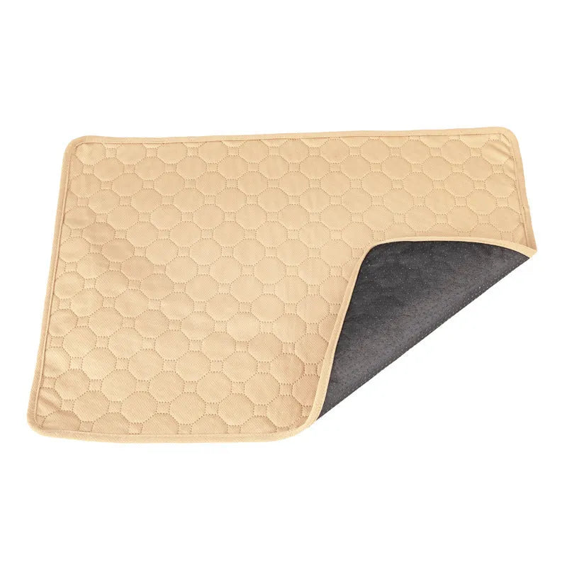 Pet Parents washable dog pee pads in grey and tan colours showing 18x24 inch size