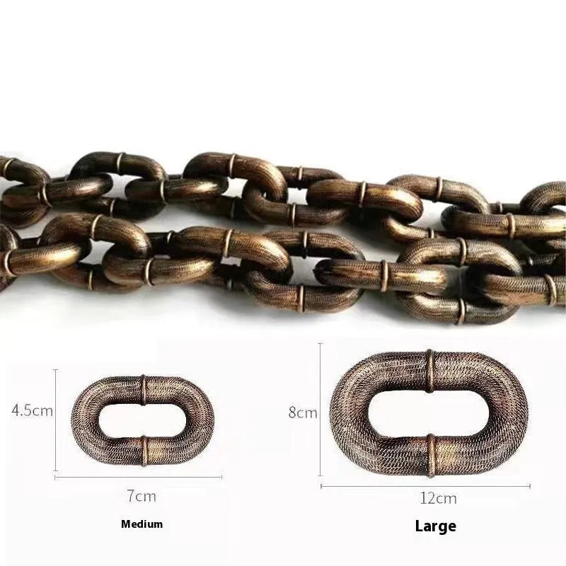 PP plastic dog leash in bronze, antique silver, or black with 1.5 m, 2 m, 3 m lengths and large or medium sizes for pets and video props