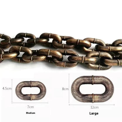 PP plastic dog leash in bronze, antique silver, or black with 1.5 m, 2 m, 3 m lengths and large or medium sizes for pets and video props