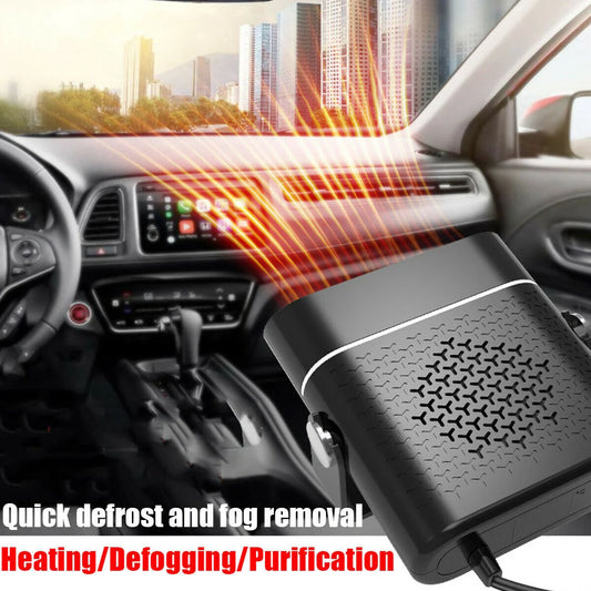 3-in-1 Car Heater Defogger with adjustable nozzle for clear driving view