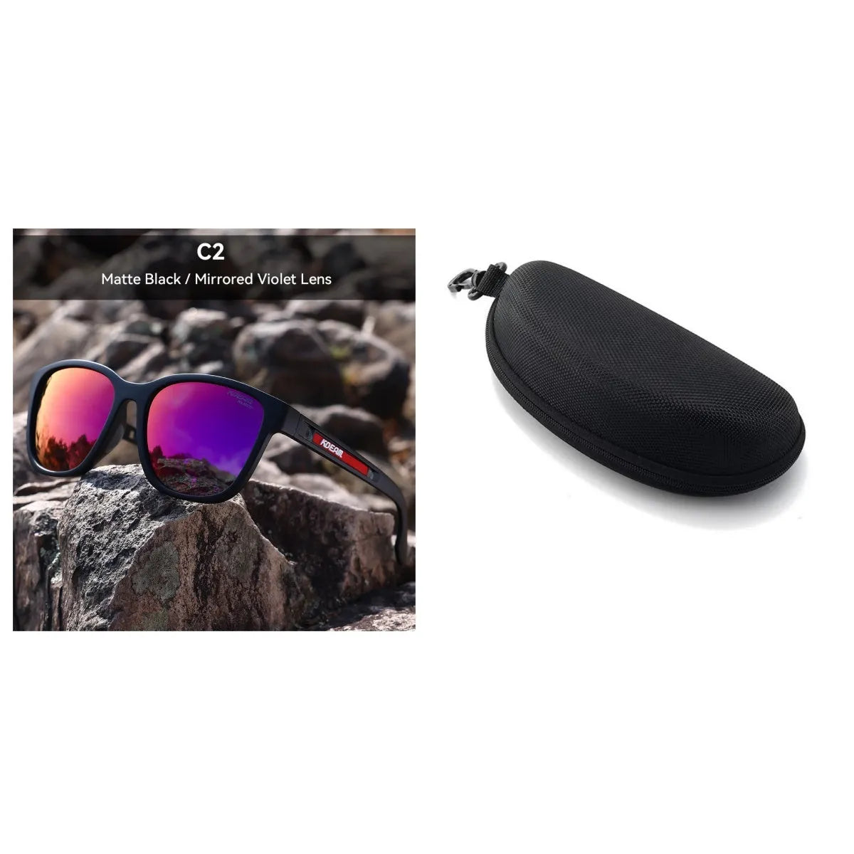 Retro outdoor sunglasses with metal hinges and TAC lenses in multiple colour options for UV protection