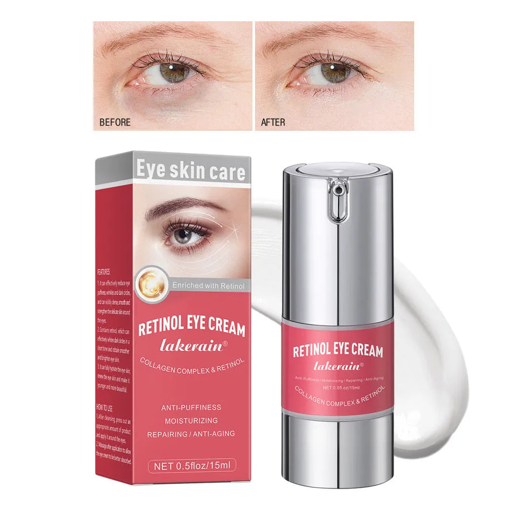 Retinol eye cream stick in packaging, net content 3g, for wrinkles and dark circles.