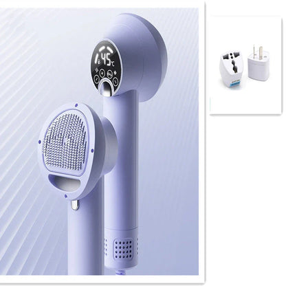 Premium Pet Hair Dryer with powerful 300W motor, whisper-quiet operation, and dual-speed settings for gentle, stress-free grooming of dogs, cats, and other pets.