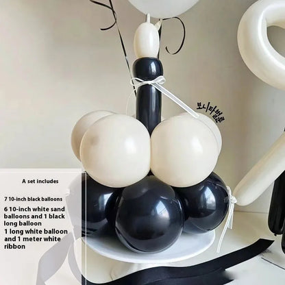 Balloon bouquet DIY kit for cake decorating with round balloon and 10 style options