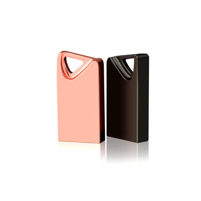 Mini white metal USB flash drive with laser pen, 24x12x0.45mm, for car music and files
