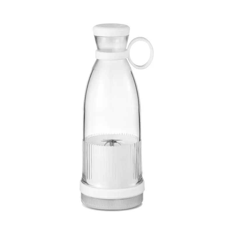 Portable mini juicer 350ml with 35W motor, PC food grade liner, plastic body, in green, pink, blue or white