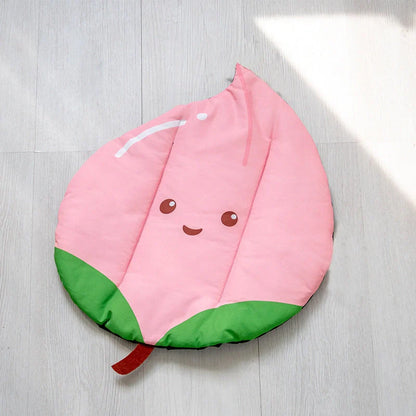 Ice silk pet cooling mat in various fruit designs for dogs and cats