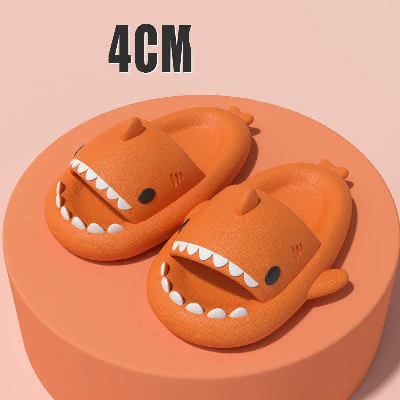 Cozy shark-themed slippers made of premium EVA material for indoor and outdoor wear