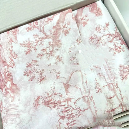 French Mg tissue paper in Pink Purple and Purplish Purple colours measuring 50x70cm with retro style design