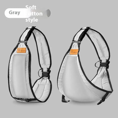 Cloth baby waist stool carrier for children shown in grey colour.