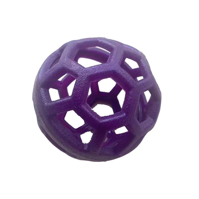 TPR dog chew ball toy in various colours for interactive play and dental health
