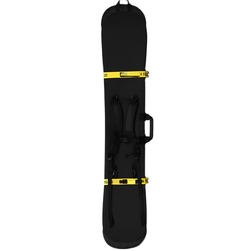 Dumpling Skin snowboard protective bag with colour ribbons and SBR diving material construction