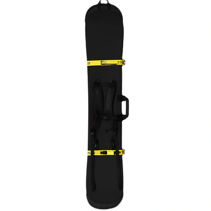 Dumpling Skin snowboard protective bag with colour ribbons and SBR diving material construction