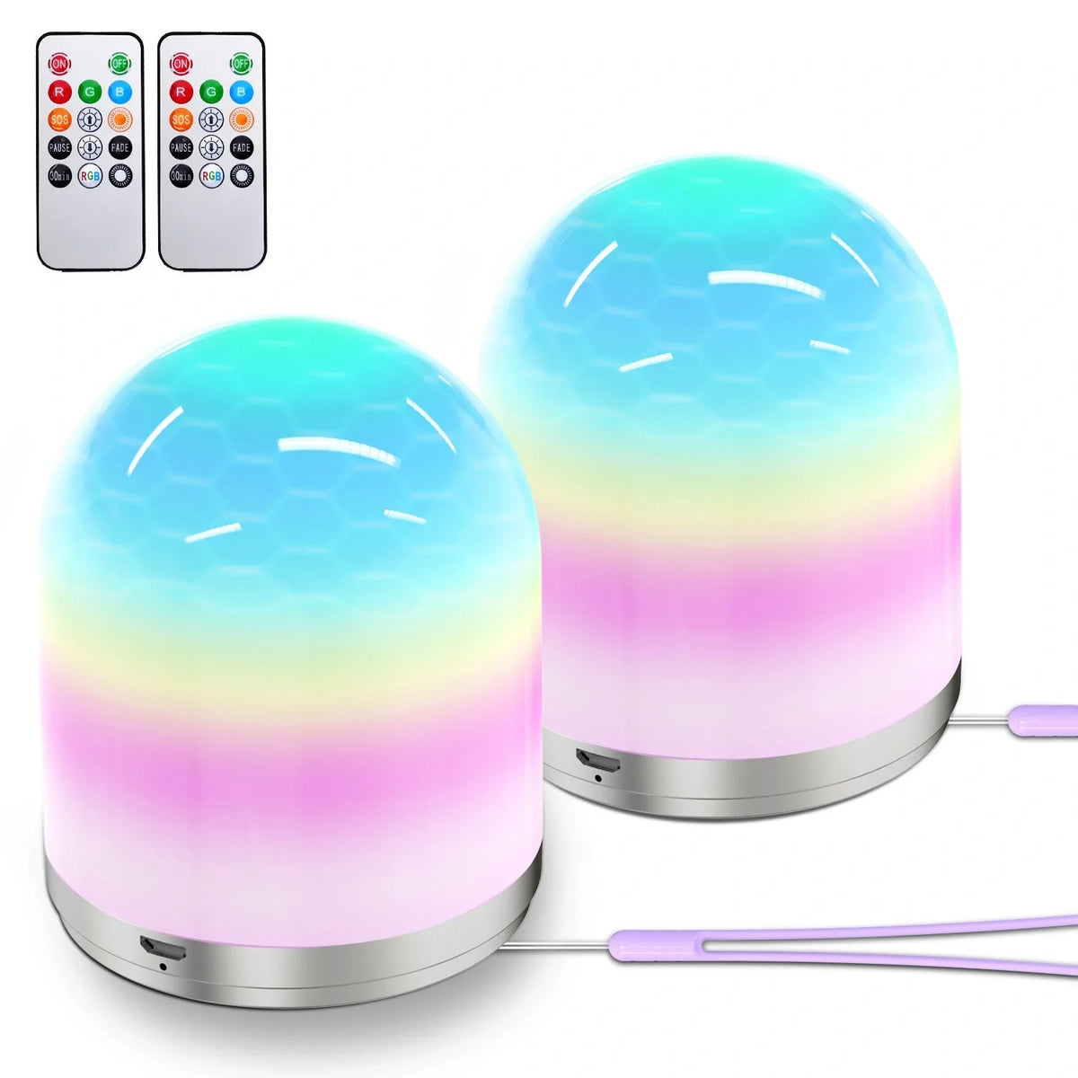 Remote Control RGB Night Light with colour changing LED and USB power option