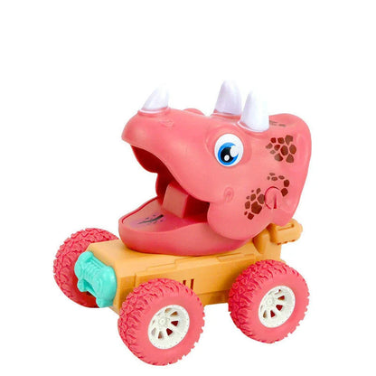 Dinosaur Push Car Sliding Animal Toy Car in various designs including dinosaurs, owls, and snails