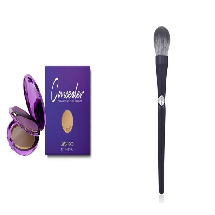Efficient concealer plate with six colour options including Dark Skin, Ivory white, and Natural colour