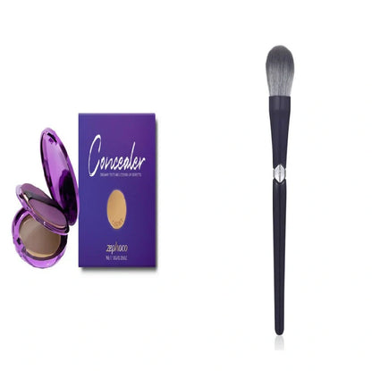 Efficient concealer plate with six colour options including Dark Skin, Ivory white, and Natural colour